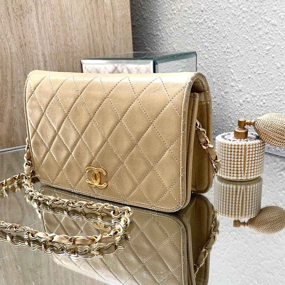 Authentic Tan Chanel Bag